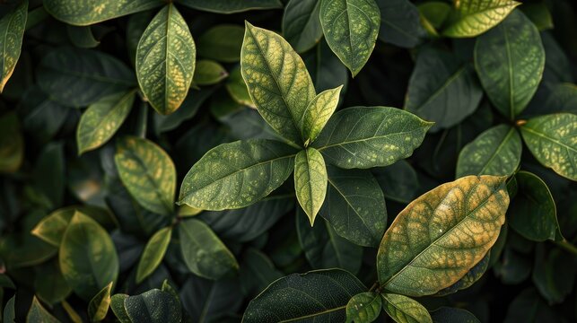 Macro shot of langsat foliage