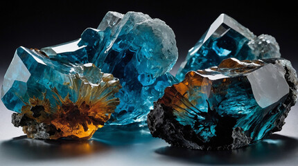 natural elements, particularly pure water, influence the formation and characteristics of glass