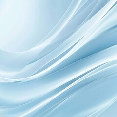 Soft backdrop hosts abstract blue waves in smooth flow