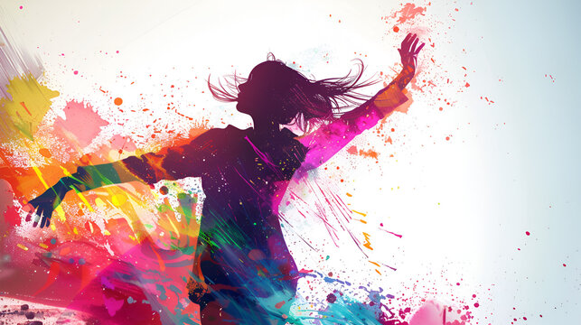 A poster for a ballet dancer with the words the title on it ,generative ai