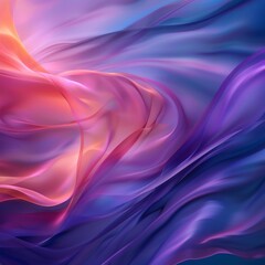 Obraz premium Abstract art piece with dancing colors and waves