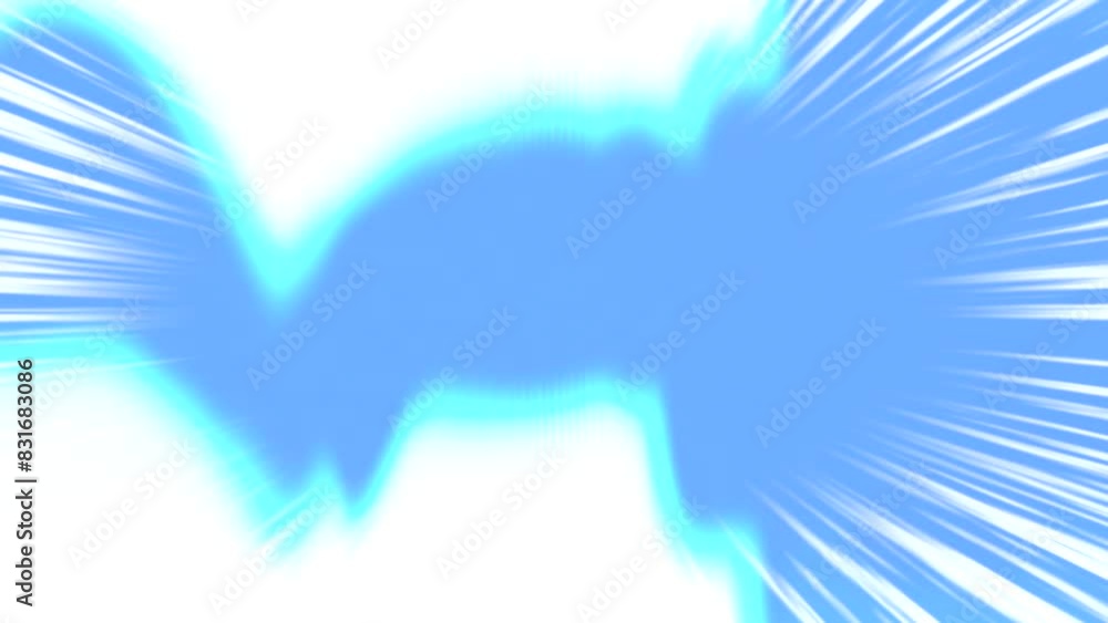 Poster fast moving energy lines and abstract shapes animation