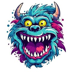 Art illustration monster angry Design t-shirt