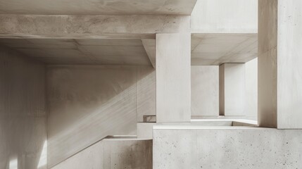 â€œThe Play Of Light And Shadow In This Concrete Structure Creates A Sense Of Depth And Mystery.â€