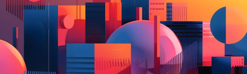 Colorful geometric background, vector illustration.