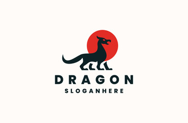 Dragon Logo Vector Design. Abstract emblem, designs concept, logos .