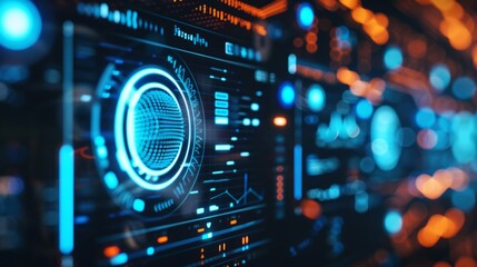 futuristic virtual assistant background