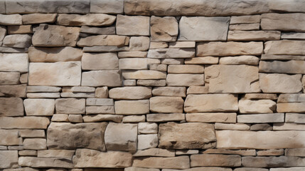 Obraz premium Classical Style Stone Wall with Large Rough Stones and Unpolished Patterns, Exuding High-Class and Design Aesthetic, Ideal for Industrial or Historical Backgrounds