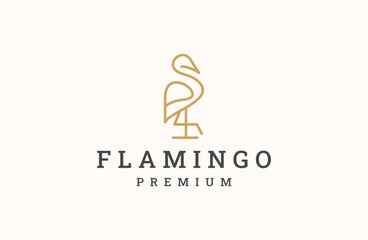flamingo logo design for your brand or business
