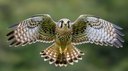 Fototapeta premium Common Kestrel.Rare bird in National park