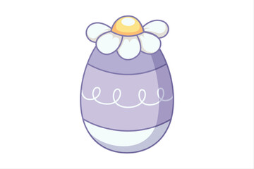 Easter Day Flat Sticker Design