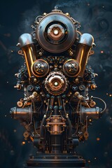 Fototapeta premium Captivating Fusion of Advanced Technology and Natural Harmony in a Serene,Spiritual Realm