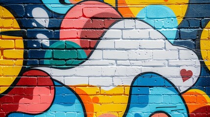 Urban street art and graffiti bold and colorful