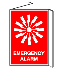 Emergency Alarm Symbol Sign, Vector Illustration, Isolate On White Background Label. EPS10