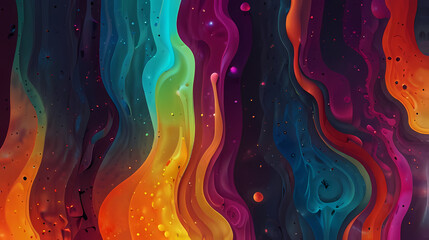 Abstract background with fluid lava lamp effects