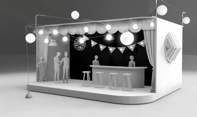 small event booth for a trade show
