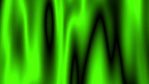Smooth Green Blank Wave And Fabric Flag Texture Animated Green Background. Green Wavy Reflection Surface Macro. Trendy Colorful Fluid Abstraction Flow. Beautiful Gradient Texture Art