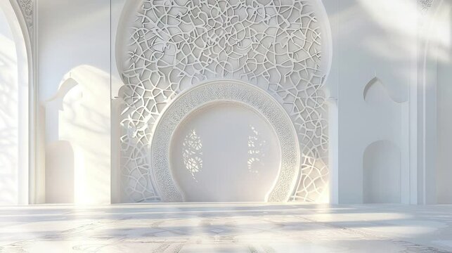 interior of the mosque