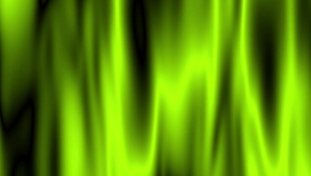 Smooth Green Blank Wave And Fabric Flag Texture Animated Green Background. Green Wavy Reflection Surface Macro. Trendy Colorful Fluid Abstraction Flow. Beautiful Gradient Texture Art
