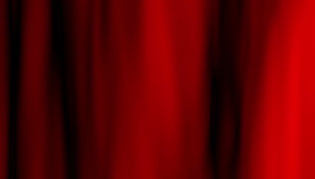 Smooth Red Blank Wave And Fabric Flag Texture Animated Red Background. Red Wavy Reflection Surface Macro. Trendy Colorful Fluid Abstraction Flow. Beautiful Gradient Texture Art