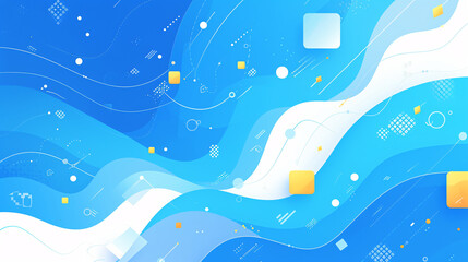 A minimalist business background with abstract wave patterns and flat icons representing various business concepts, perfect for clean and modern presentations