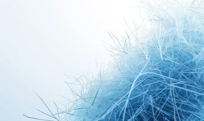 abstract blue wallpaper with artistic and fuzzy lines on a white background 