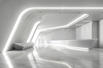 Empty hall of modern architectures&nbsp;
