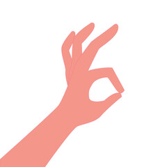 Gesture okay line icon, e commerce and marketing, best choice sign vector graphics