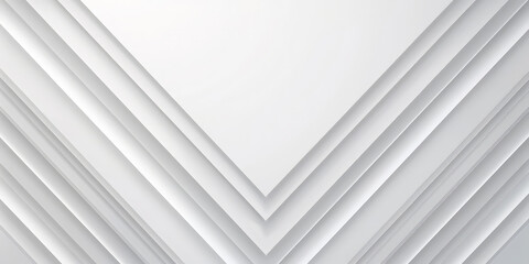 Fototapeta premium Abstract geometric layered white paper background with clean lines and subtle shadows creating a minimalist design 