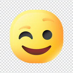 Wink vector icon design in eps 10