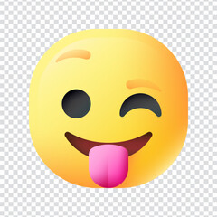 Fototapeta premium Wink vector icon design in eps 10