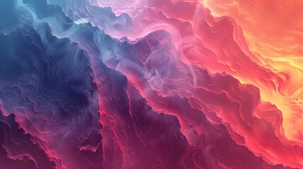 Obraz premium Vibrant Gradient Abstraction A Captivating Fusion of Color Light and Movement