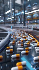 Automated Pharmaceutical Production Line Streamlining Medication Manufacturing for Efficient