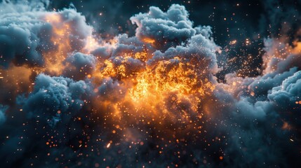 Obraz premium A burst of energy frozen in time, captured by the unparalleled clarity