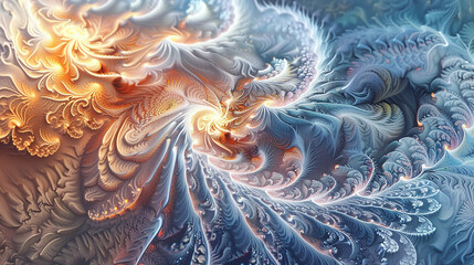an abstract fractal design