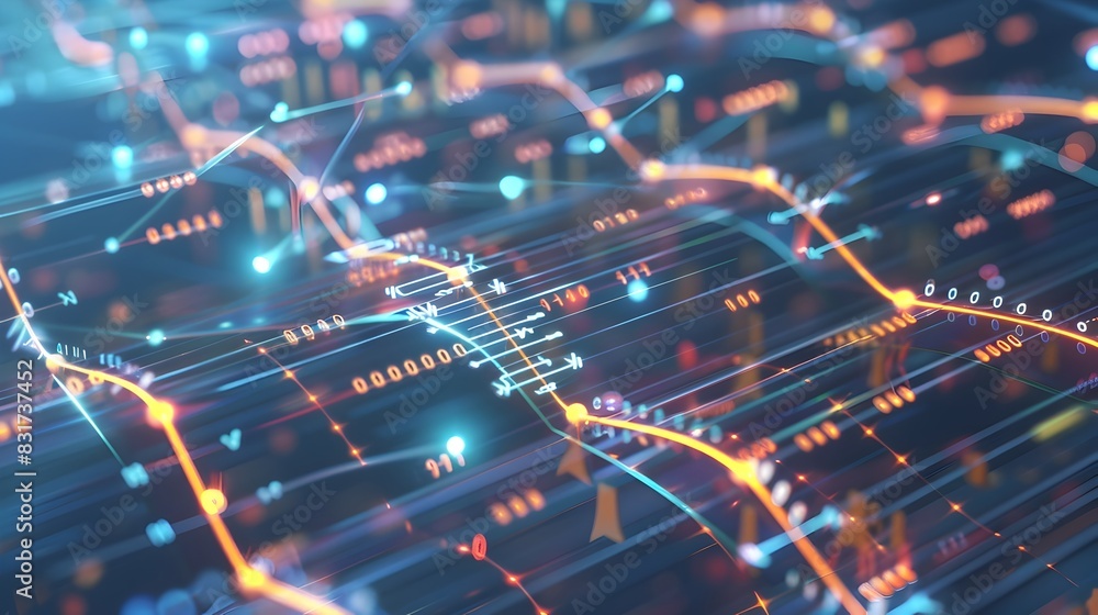 Poster bioinformatics pipelines analyzing genetic data in digital visualization