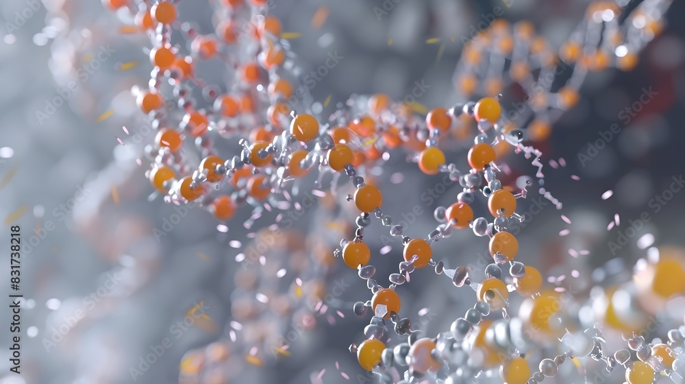 Poster synthetic genomics visualizing the future of genetic engineering and biotechnology