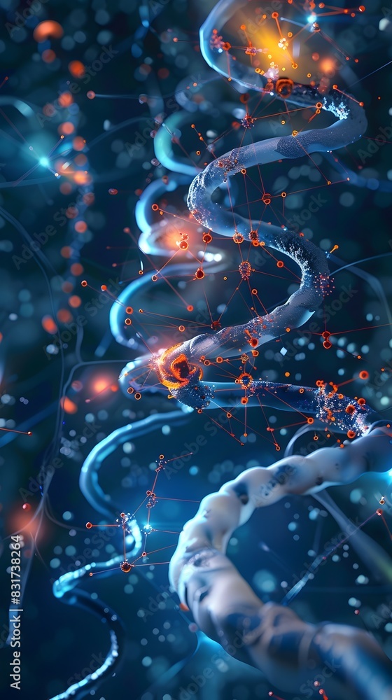 Poster nanobiotechnology convergence visualizing the microscopic frontier of science and innovation