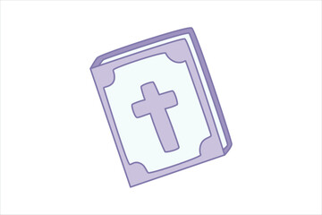 Obraz premium Easter Day Flat Sticker Design