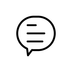 Chat Icon in trendy flat style isolated on grey background. Speech bubble symbol for your web site design, logo, app, UI. Vector illustration