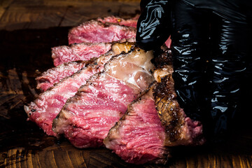 beef meat texture closeup