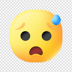 Worried vector icon design in eps 10