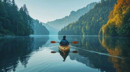 canoe on lake