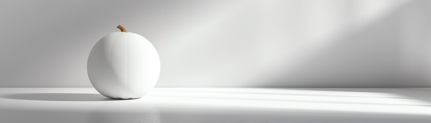 Pumpkin solid isolated white background