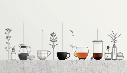 Tea solid isolated white background