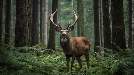 deer in the woods