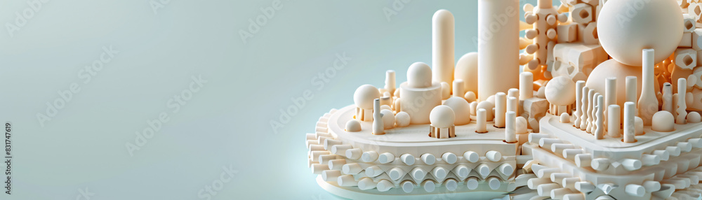 Poster high-resolution 3d isometric product display with editable text area