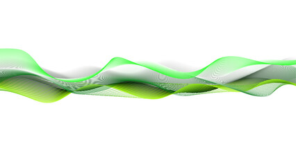 Wave flowing line abstract background. Abstract line wave background design with glowing Shiny wave element. Abstract green wavy lines Digital frequency track equalizer background.