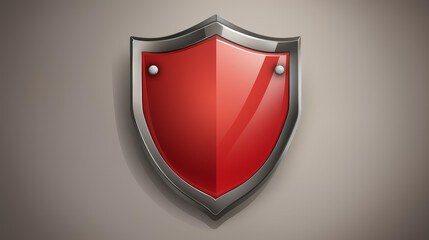 Strong security badge illustration with official credentials, personalized ID, clean background.