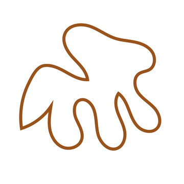 recommend clip art: Brown Abstract Shape Outline Vectors 